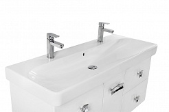 Водолей Мебель для ванной "Астрид 120" белая, 5 ящиков – фотография-2